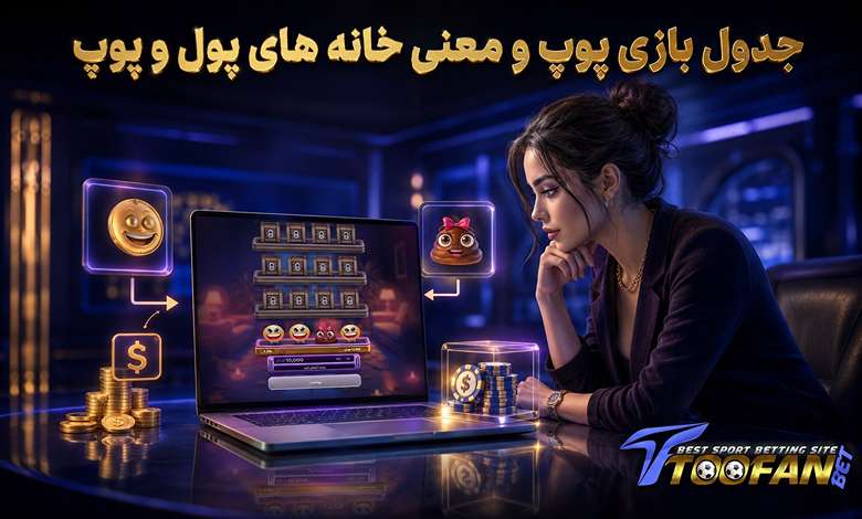 جدول بازی پوپ و معنی خانه های پول و پوپ